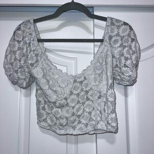 Blush BJ White Lace Top - Medium
